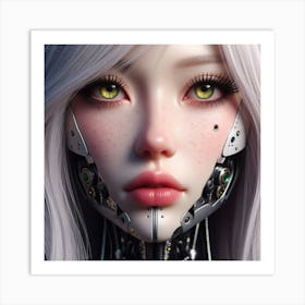 Robot Girl 11 Art Print