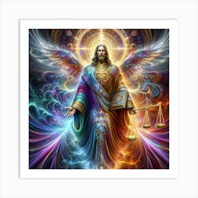 Jesus Angel Art Print