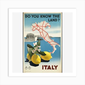 Do You Know The Land? Italy Art Print