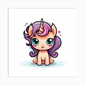 Cute Unicorn 201 Art Print