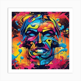 Face Of A Man Art Print