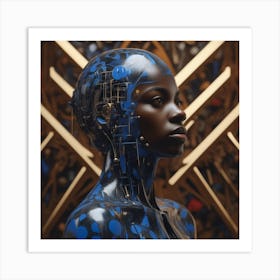 Robot Woman 59 Art Print