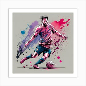 Lionel Messi Art Print