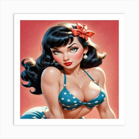 Pin Up Girl Art Print