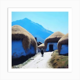 Tibetan Village 1 Art Print