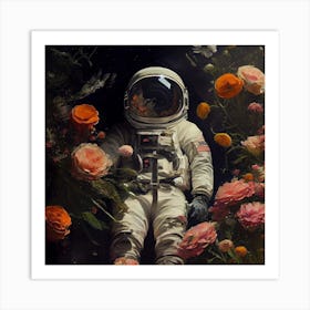 My Space Garden Square Art Print