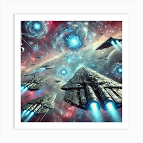 Infinite Armada Scifi Art Print