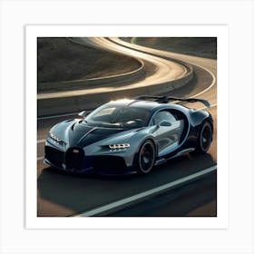 Bugatti Chiron 3 Art Print