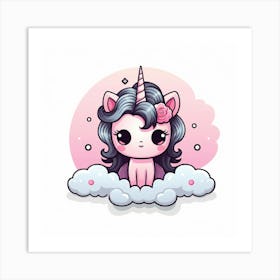 Cute Unicorn 472 Art Print