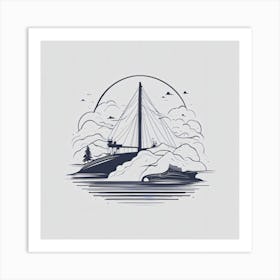 Sailboat In The Water Art Print