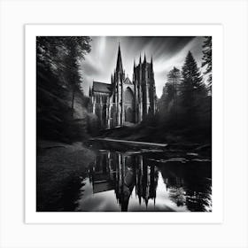 Cathedral In The Woods Art Print