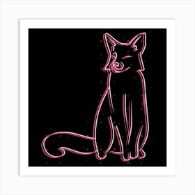 Foxxy pink Art Print