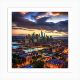 Philadelphia Skyline 1 Art Print