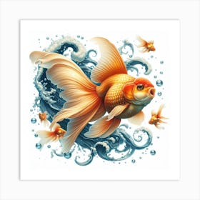 Gold Fish 1 Art Print