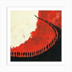 'The Red Line' Art Print