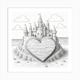 Heart Shaped Castle 1 Art Print