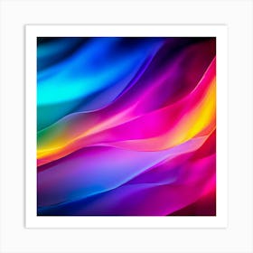 Colorful Brightness Colors Vibrant Pastel Power Gradient Vivid Luminous Radiant Bright S (3) Art Print