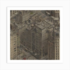 Aerial View Of A City 1 Art Print