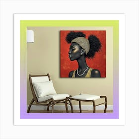 Afro Hair Art Print