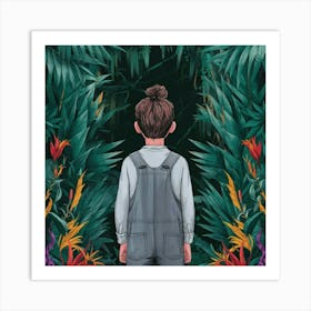 Into The Garden 5 Art Print