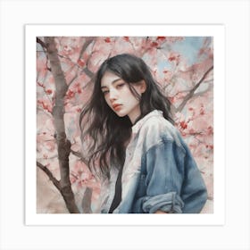 Cherry Blossom Girl 1 Art Print