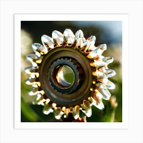 Gear Wheel Art Print