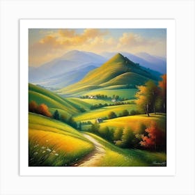 Road In The Countryside 6 Art Print