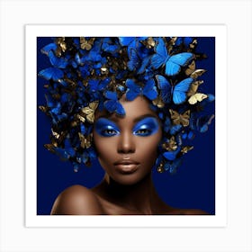 Blue Butterfly 5 Art Print