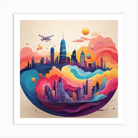 Cityscape 1 Art Print