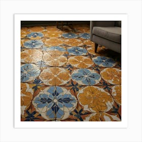 Tiled Floor 5 Art Print