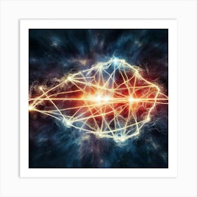 Abstract Concept Of The Brain Art Print