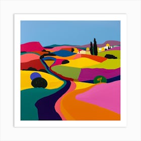 Abstract Travel Collection France 1 Art Print