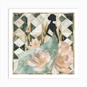 Woman In A Dress 11 Art Print