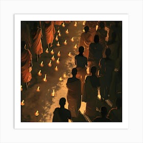 Buddhist Monks 9 Art Print