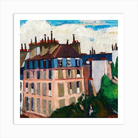 Paris Rooftops Art Print