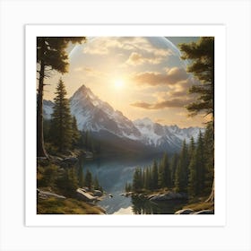 Landscape Painting Art Print