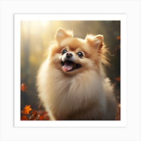 Pomeranian Dog Art Print