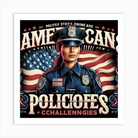 American Police Challenge Art Print