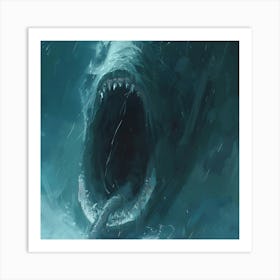 Sabertooth Shark Art Print