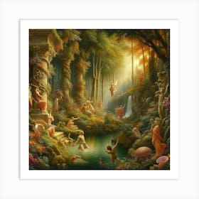 Aphrodite'S Garden Art Print