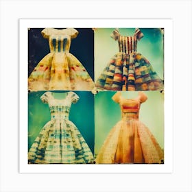 Vintage Dresses Art Print