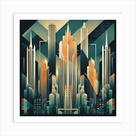 Art Deco 436 Art Print