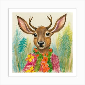 Hawaiian Deer 4 Art Print