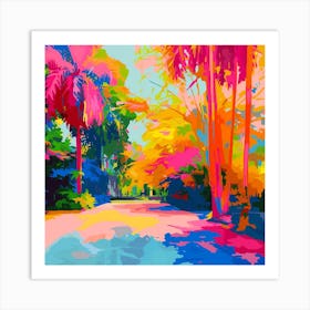 Abstract Park Collection Suan Luang Rama Ix Park Bangkok 2 Art Print