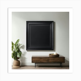 Large Black Frame Art Print