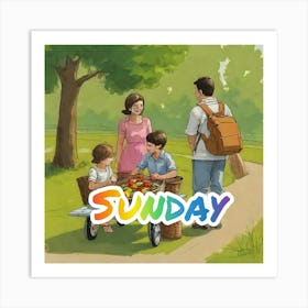 Sunday Art Print