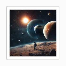 Space Landscape 13 Art Print