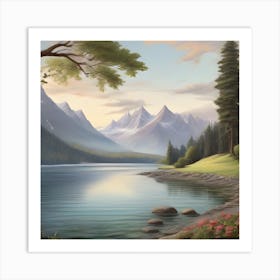 Landscape Painting 5 Art Print