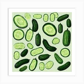 Cucumbers 17 Art Print