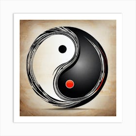 Yin Yang Symbol 8 Art Print